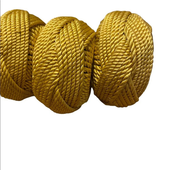 NWT Williams Sonoma Braided Napkin Rings Dijon - Picture 3 of 5